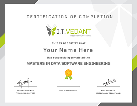 Itvedant Certificate - Masters in Full-Stack Development
